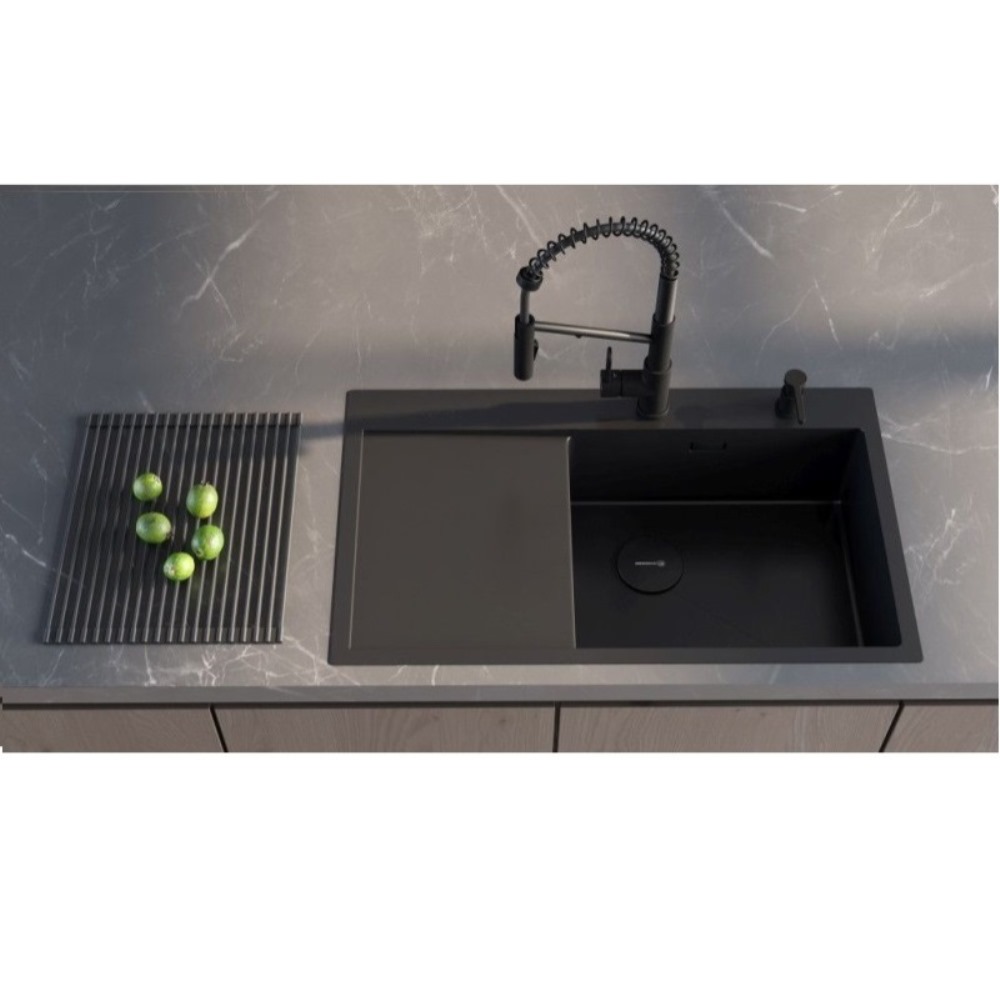 Мойка кухонная Omoikiri Akisame 86 правая Золото светлое 4997046 — изображение 3