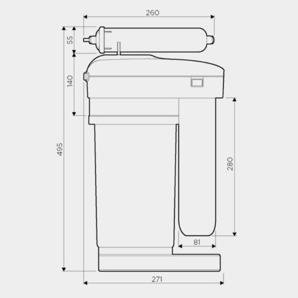 Фильтр для воды Omoikiri Pure Drop 2.1.4S 4998004 — изображение 4